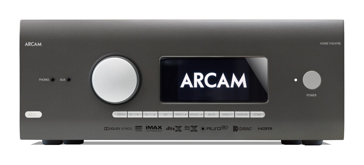 Arcam HDA AV41 – detail předního panelu