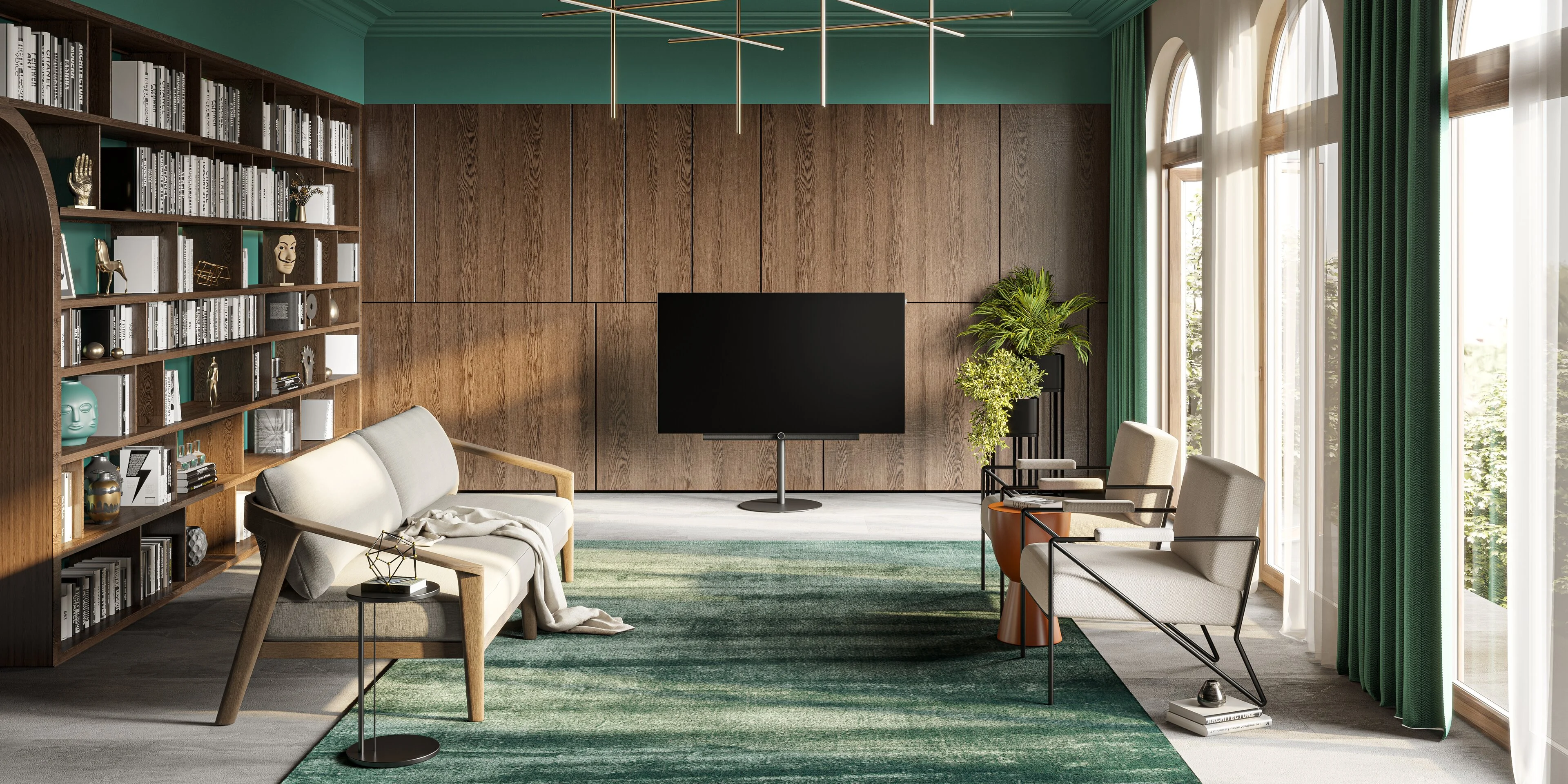 LOEWE inspire 48 dr+ v obývacím pokoji