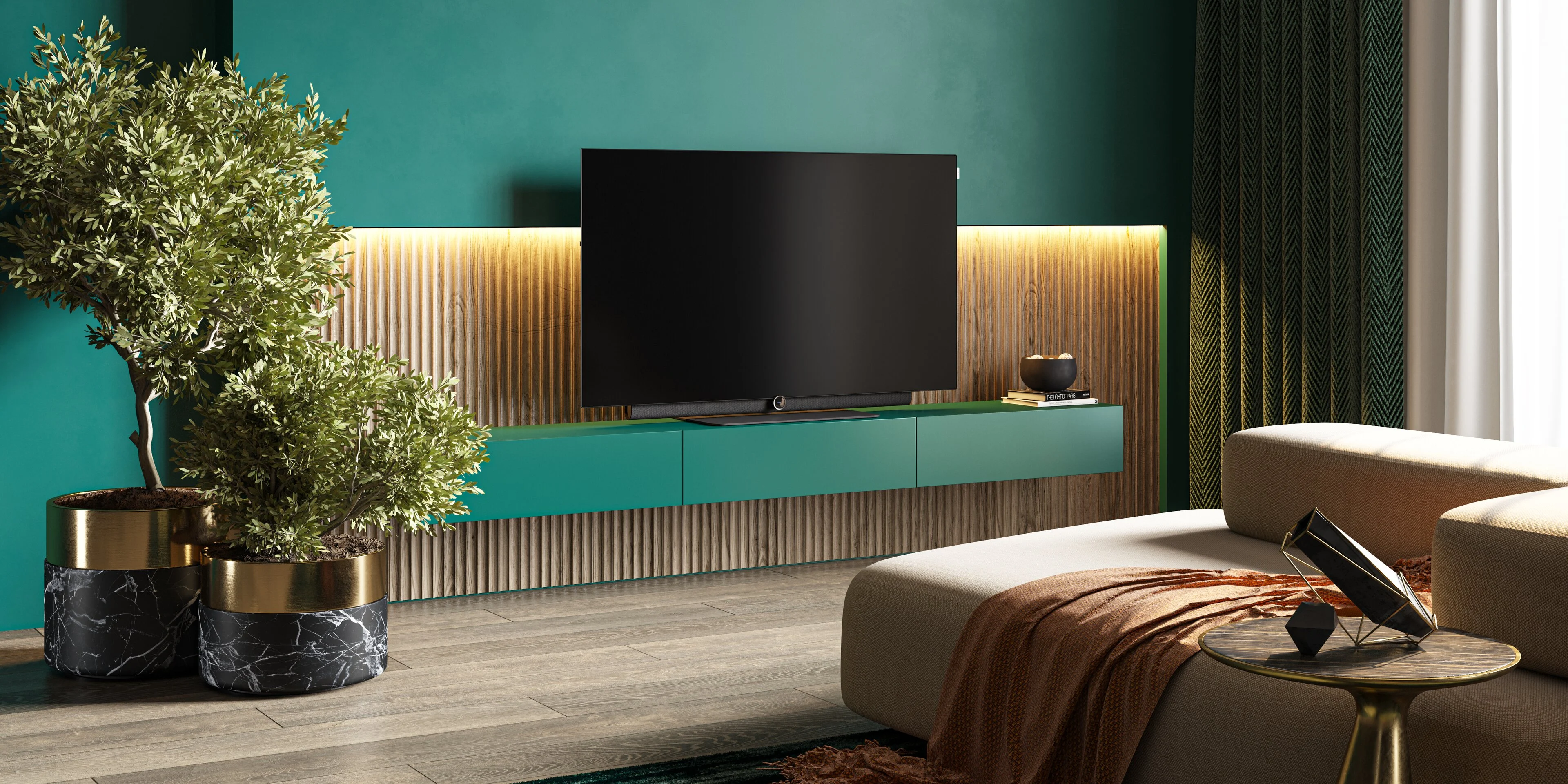 LOEWE inspire 48 dr+ v domácí sestavě