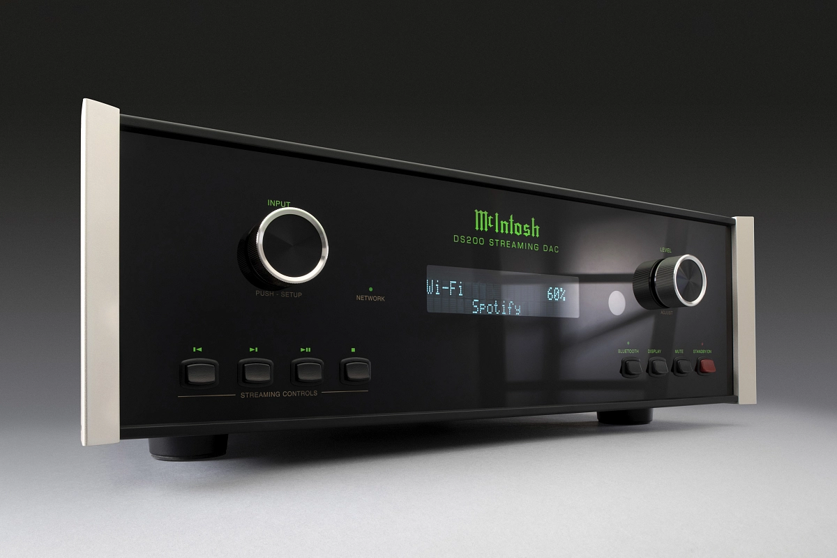 McIntosh DS200 jako zdroj streamované hudby v poslechové sestavě