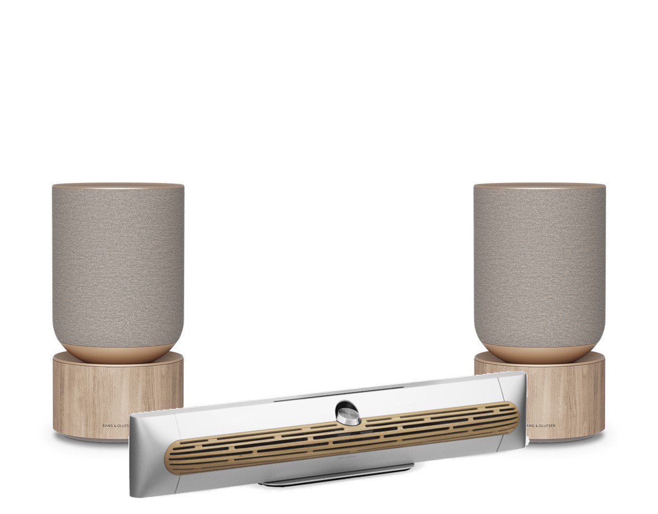 Sestava Beosound Premiere s dvojicí reproduktorů Beosound Balance