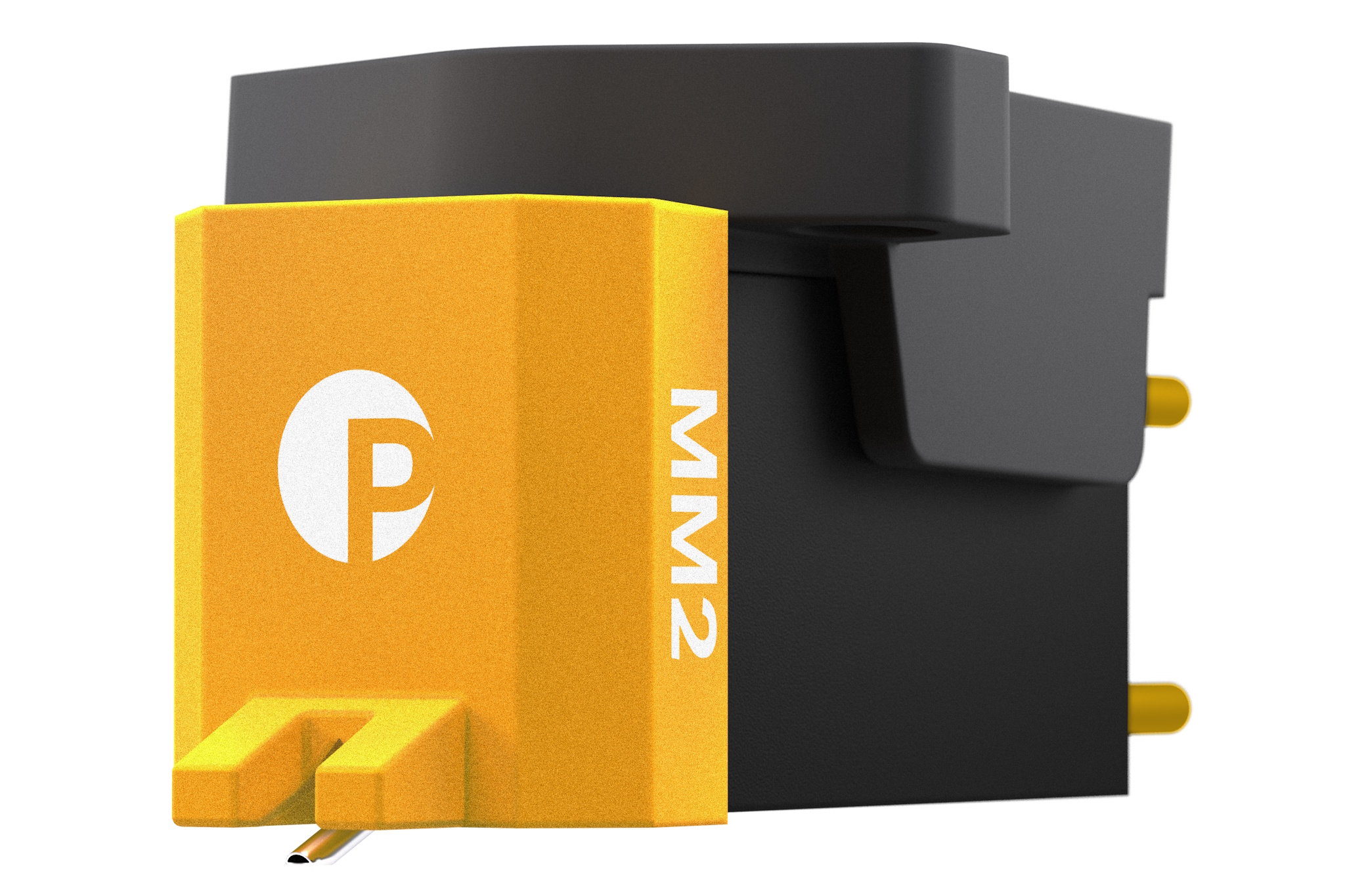 Pro-Ject Pick It MM 2 &ndash; detail těla přenosky z tlumeného ABS s pozlacenými vývody