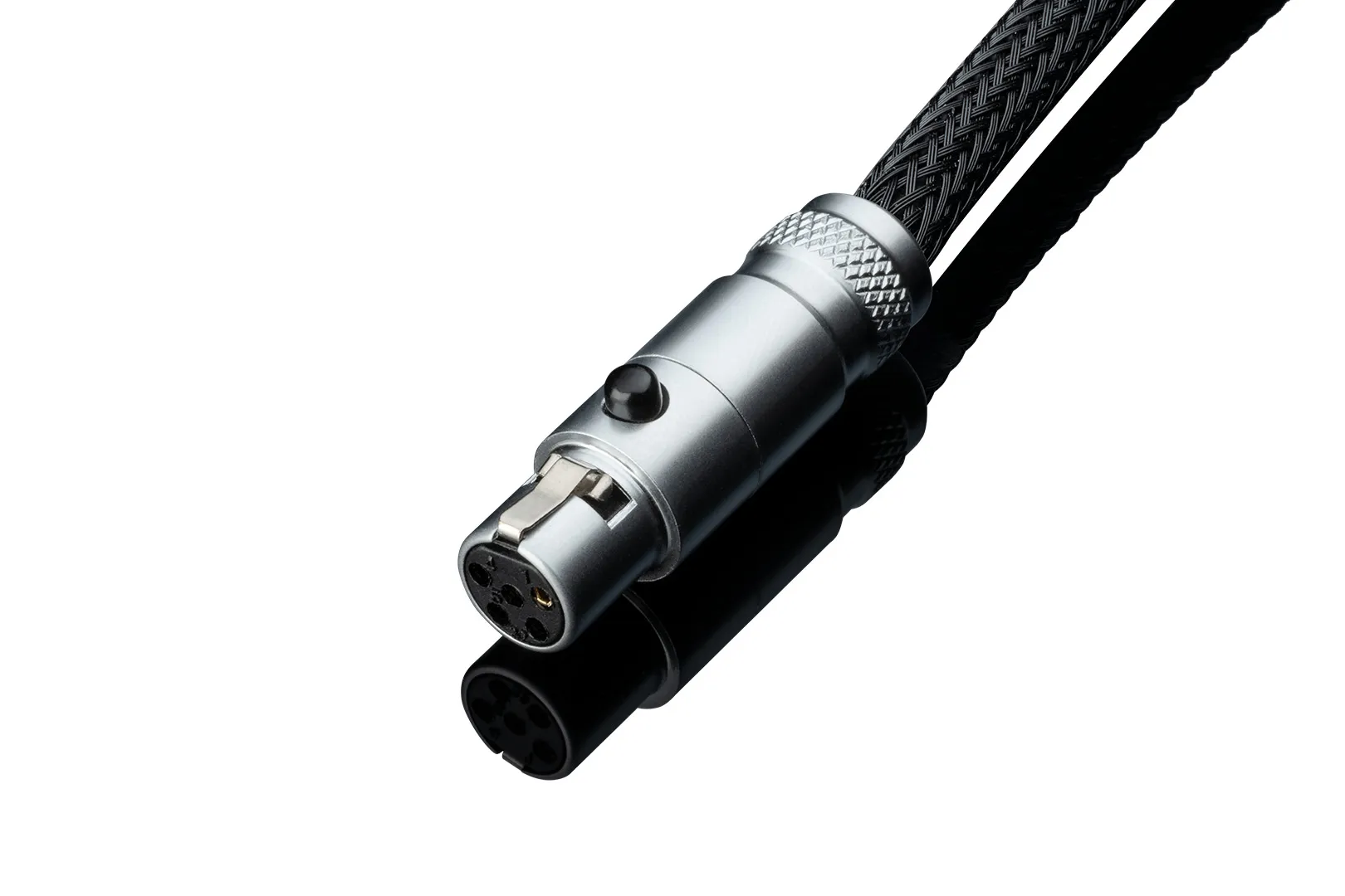 Konektor mini XLR kabelu Connect it S s kovovým pouzdrem a černým opleteným pláštěm