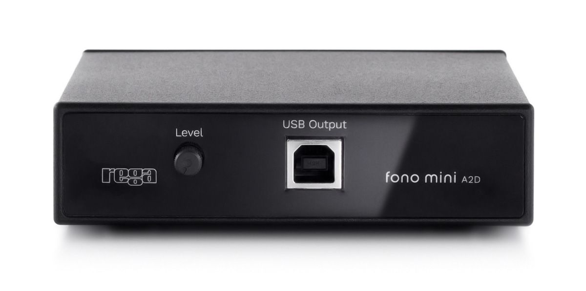 Rega Fono Mini A2D V2 s konektory na zadním panelu