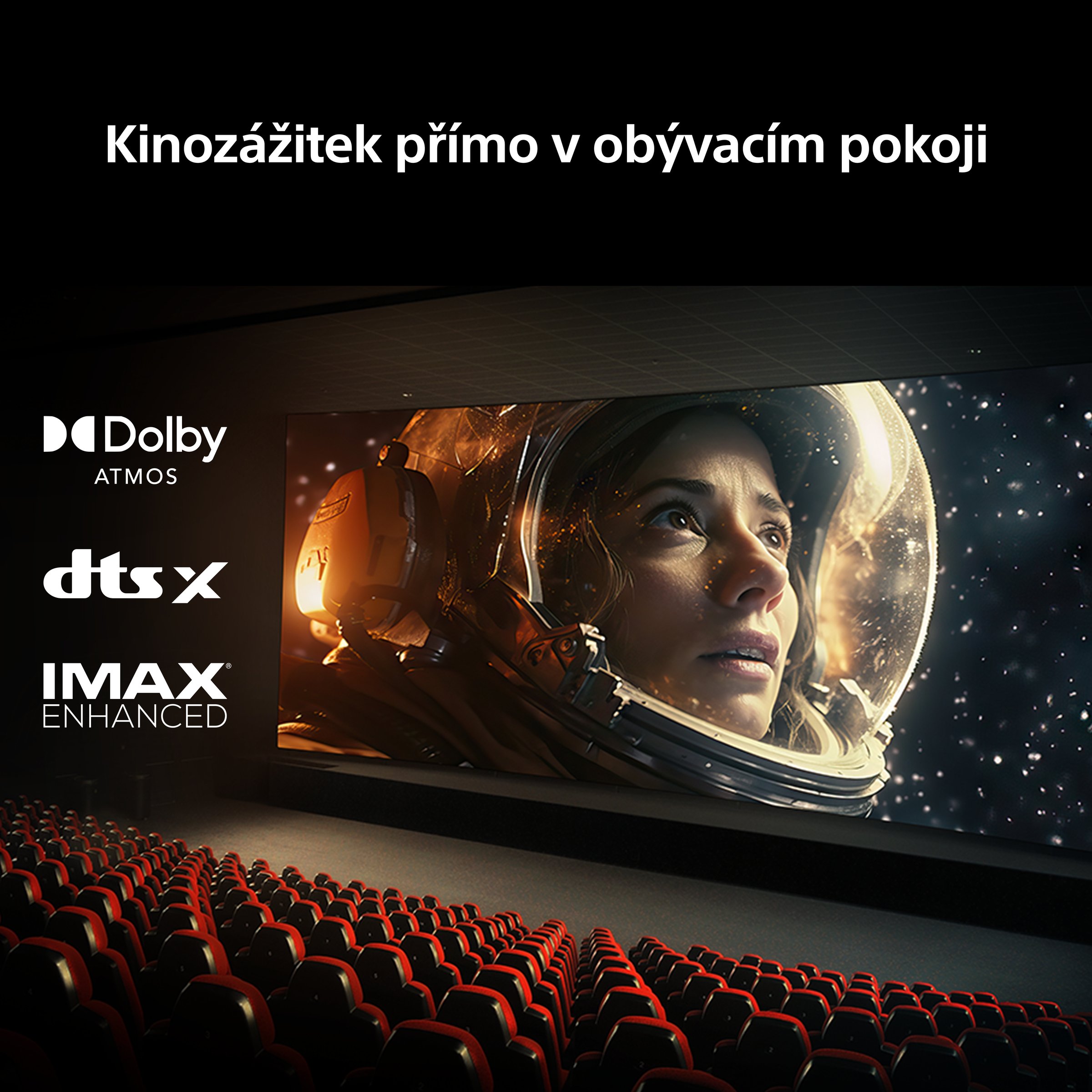 Filmový zážitek v obývacím pokoji — zvuk obklopuje diváky