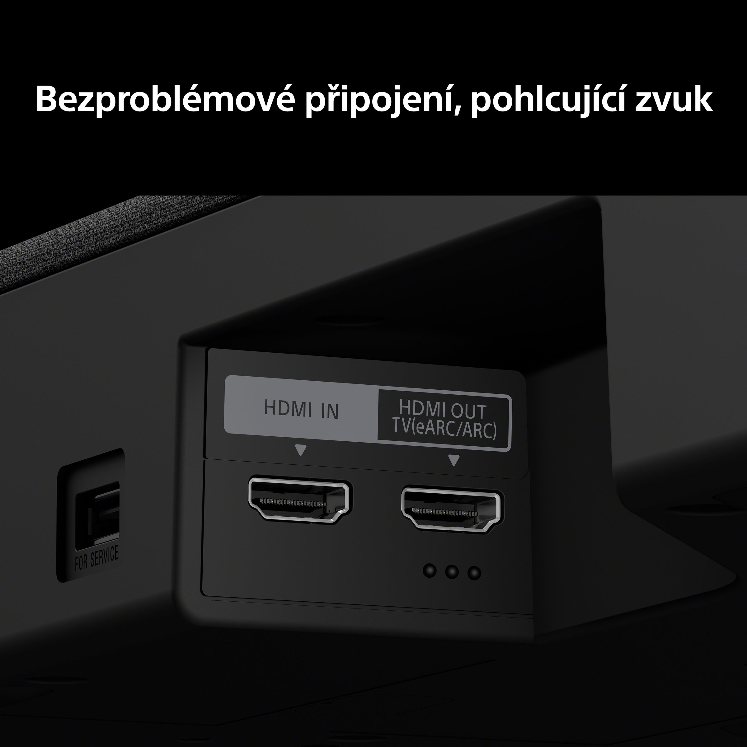 BRAVIA Theatre Trio připojení — HDMI 2.1, eARC, optický vstup