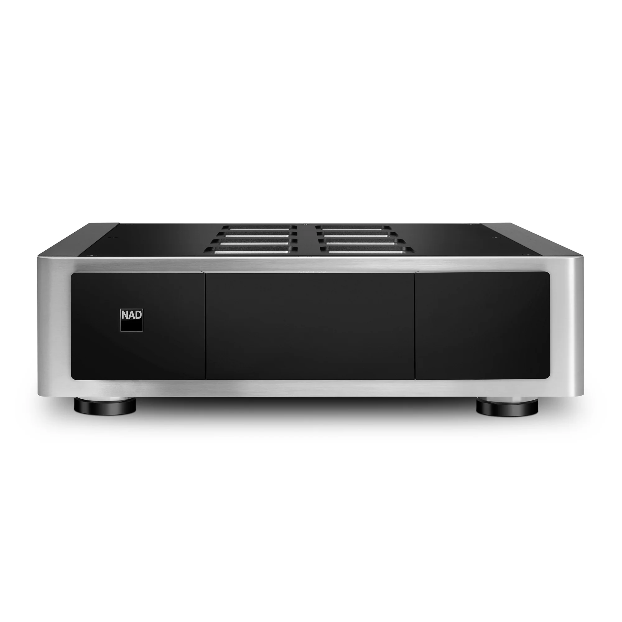 NAD M23 V2 — čelní panel koncového stereo zesilovače řady Masters