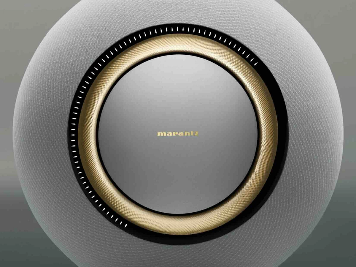Detail zpracování a materiálů reproduktoru Marantz Grand Horizon