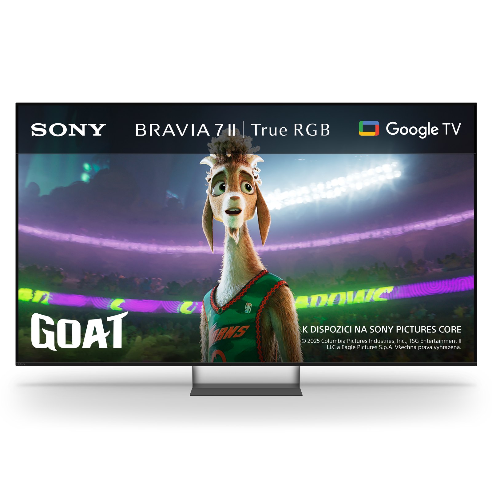 Sony BRAVIA 7 II — detail displeje True RGB s podsvícením RGB LED