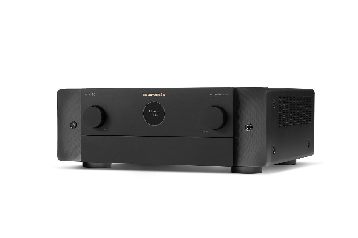 Marantz Cinema 50 — boční pohled s detail designu a vstupního panelu