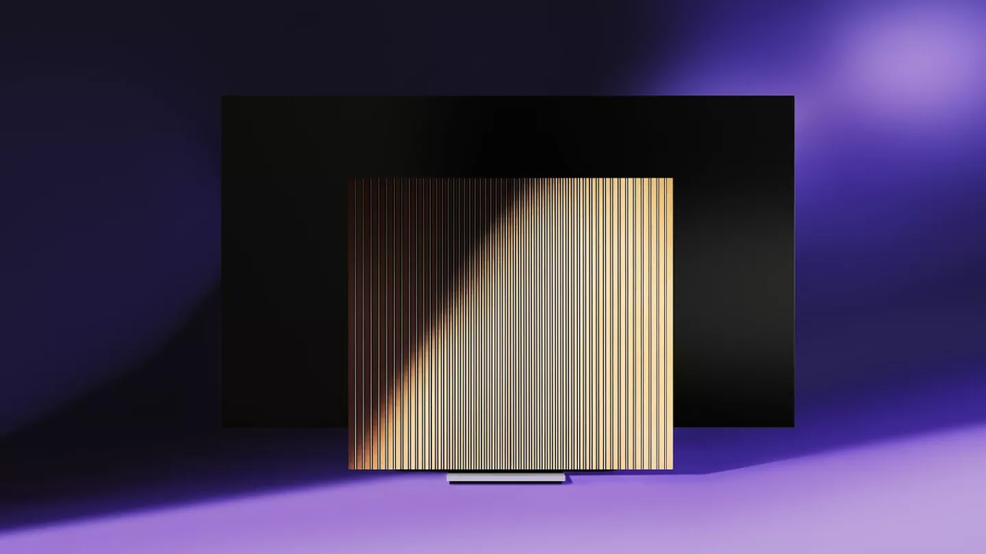 Volba materiálů a barev panelů televize Beovision Harmony