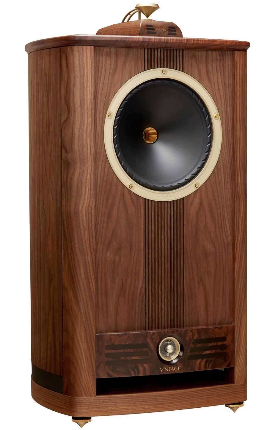 SuperTrax super tweeter postavený na vrchu reprosoustavy řady Vintage