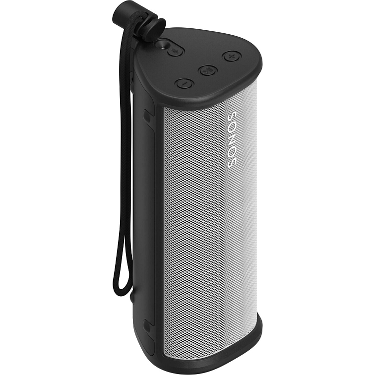 Reproduktor Sonos Roam v černém pouzdře OtterBox s nastavitelným poutkem