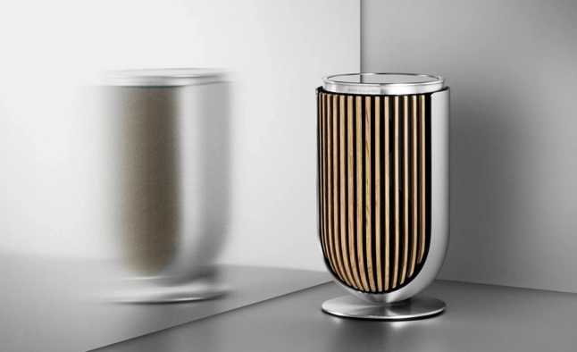 Beolab 8 zakomponovaný do designového interiéru jako součást domácího kina