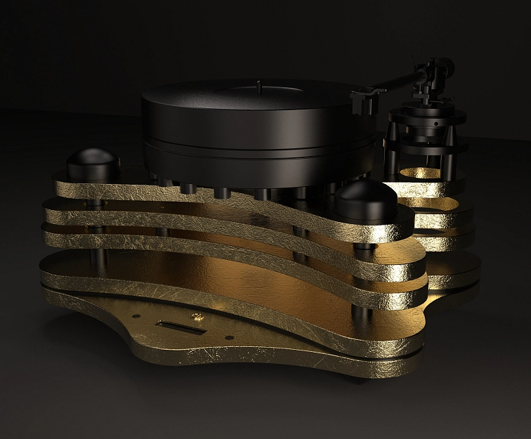 Gold Note BELLAGIO REFERENCE v atmosférickém ateliérovém záběru