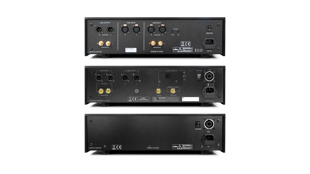Gold Note CD-1000 MKII v atmosférickém ateliérovém záběru
