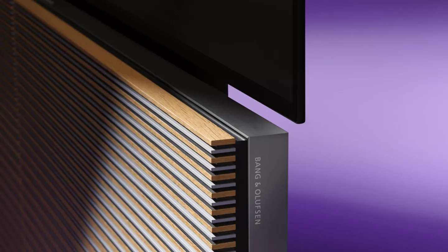 Vizualizace technologie Immaculate Wireless Sound u Beovision Harmony
