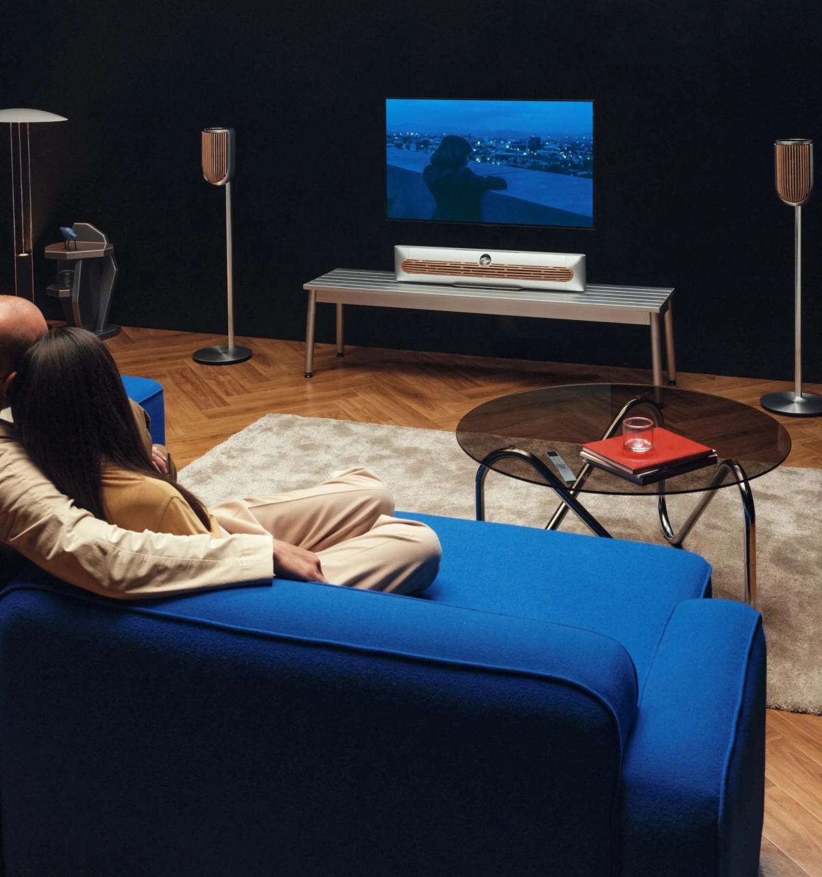 Beosound Premiere jako součást domácí audio sestavy Bang & Olufsen